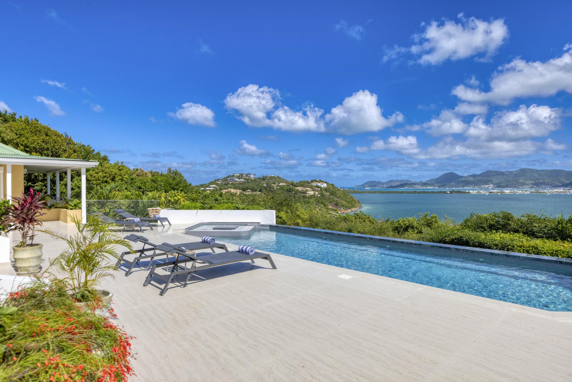 1.Location Villa piscine vue mer Terres Basses Saint Martin_vue mer